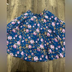 Hell bunny large purple rose circle skirt